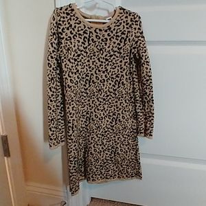 Janie & Jack Leopard Sweater dress